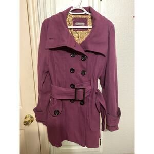 Mod Modale Double-Breasted Peacoat – Size Large, Excellent Condition